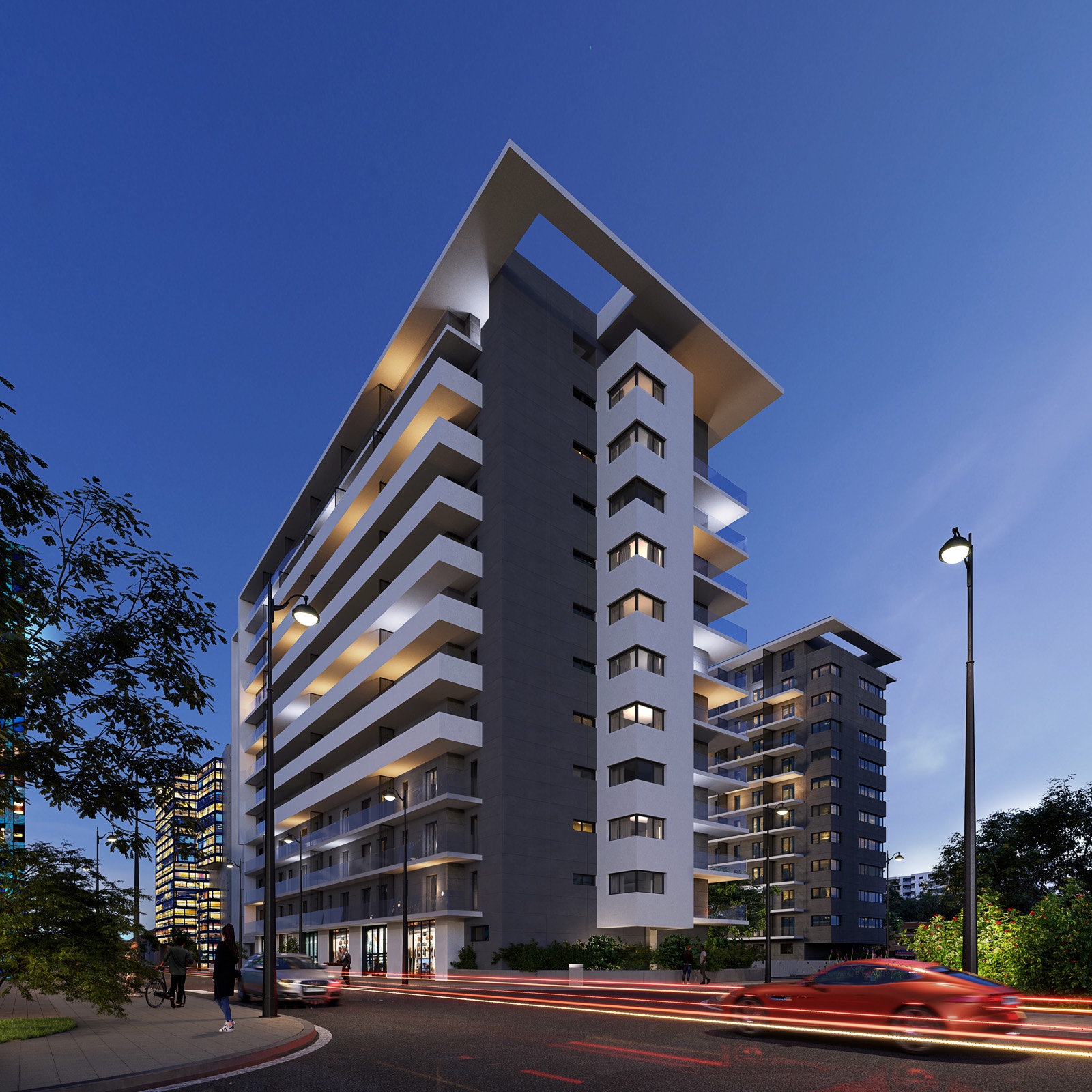 Avrig Park Residence – Faza 2, apartamente noi Obor (randare exterioară)